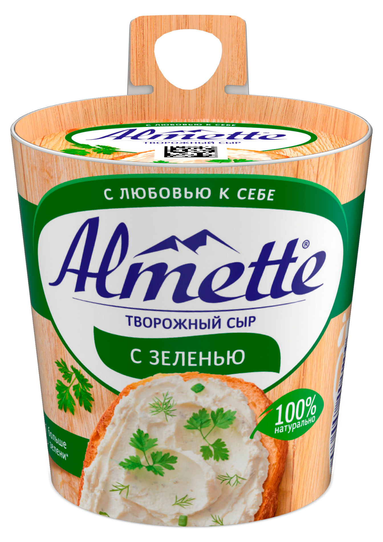 

Сыр творожный с зеленью Almette 60% БЗМЖ, 150 г