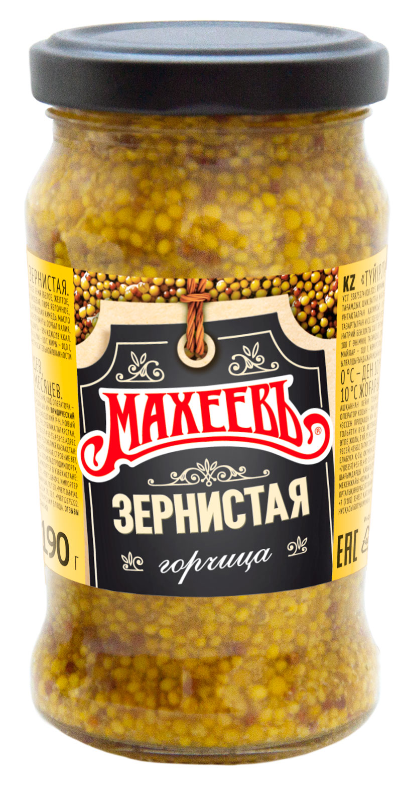 

Горчица МАХЕЕВЪ зернистая, 190 г