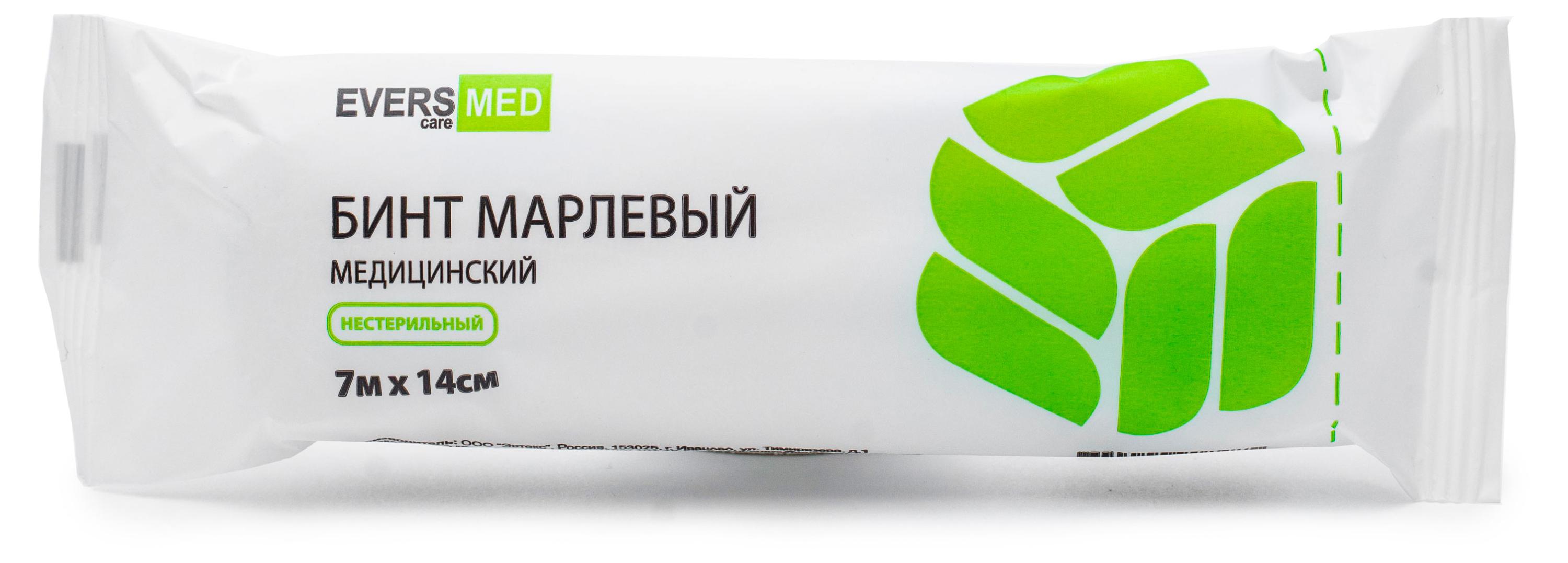 Изображение товара Бинт марлевый Evers нестерильная, 7 х 14 см