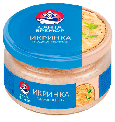 

Икра мойвы Санта Бремор Икринка деликатесная подкопченная, 160 г
