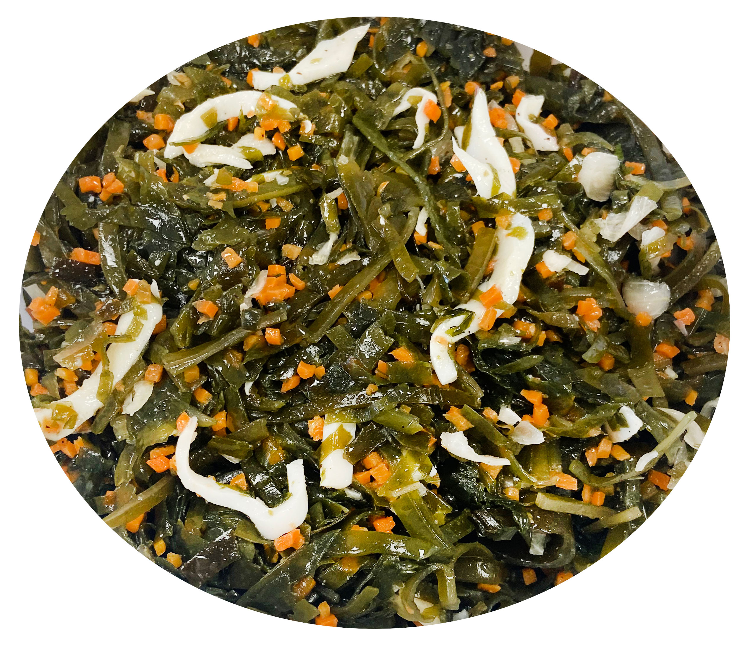 

Салат из морепродуктов Капуста морская с кальмаром, веc