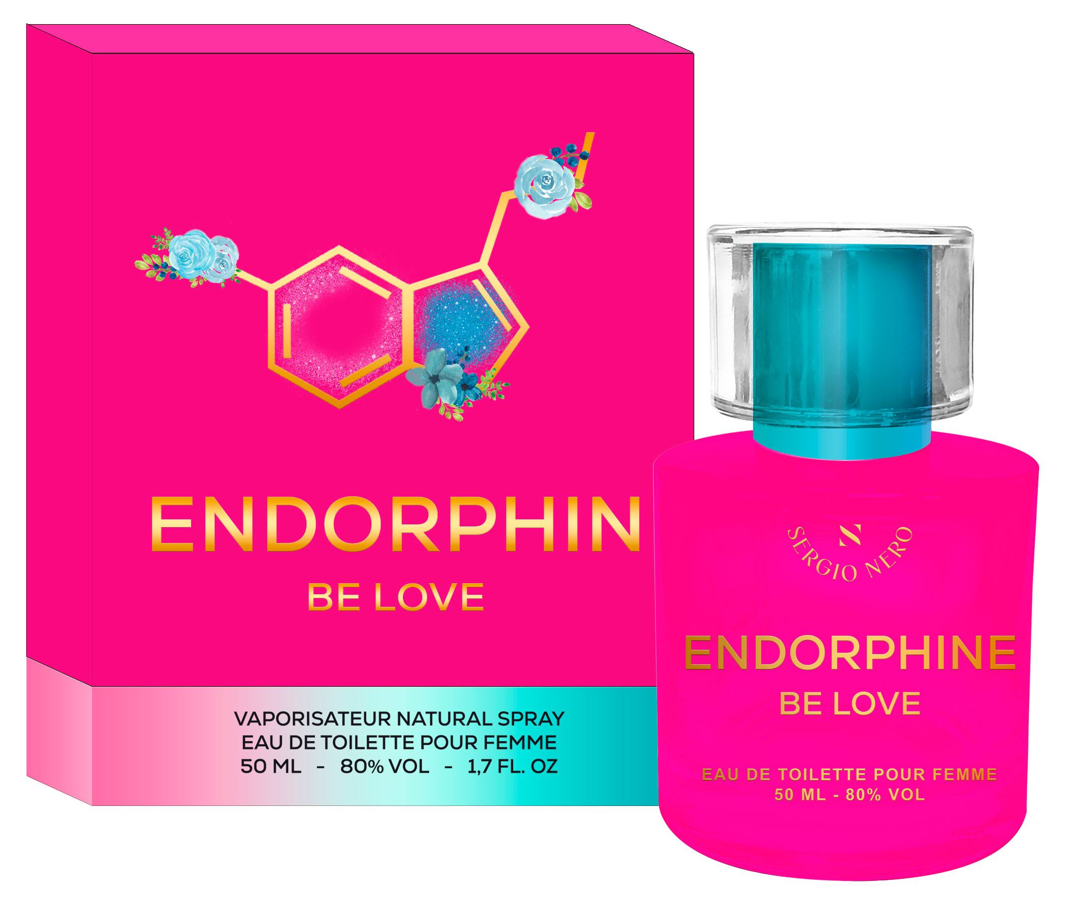 

Туалетная вода женская Sergio Nero Endorphin be love, 50 мл