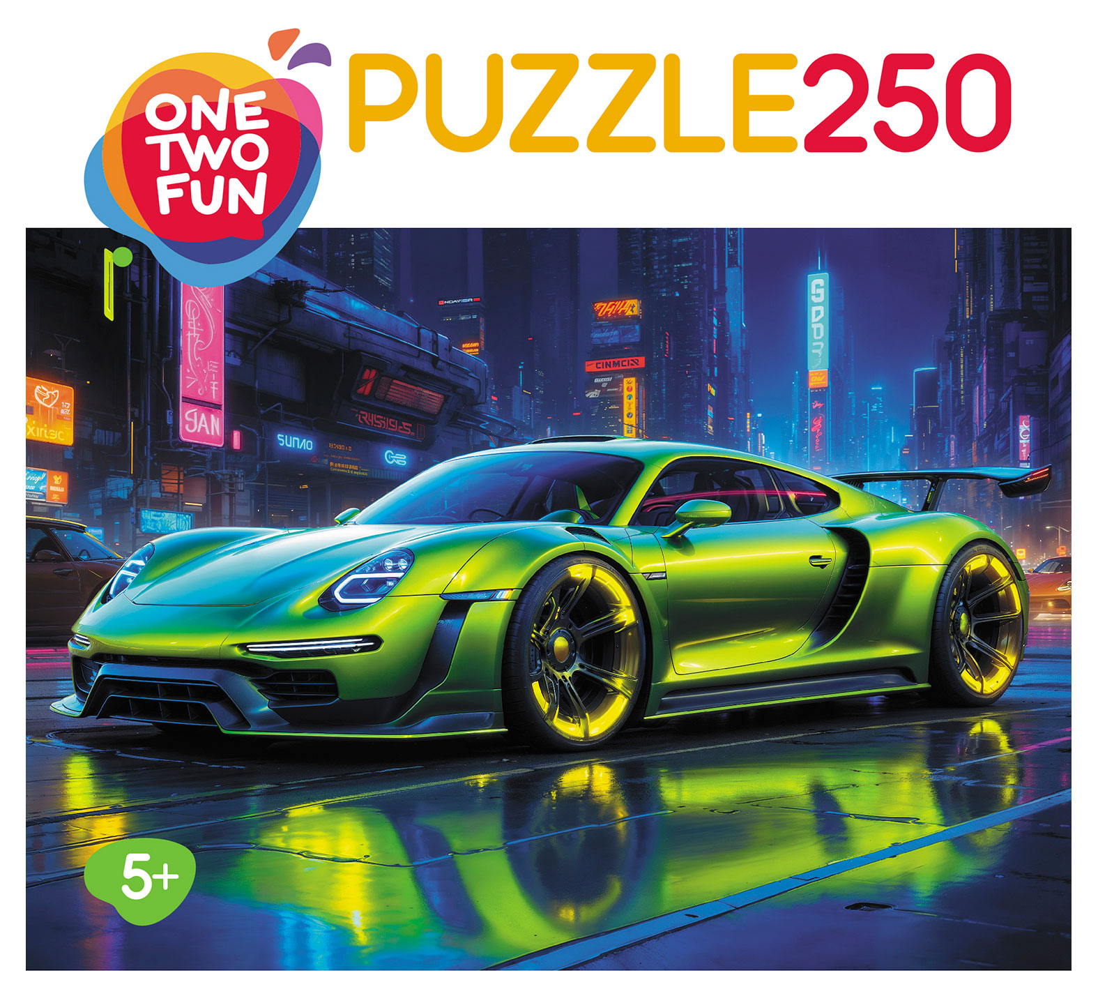 

Пазл детский ONE TWO FUN Машины, 250 элементов в ассортименте