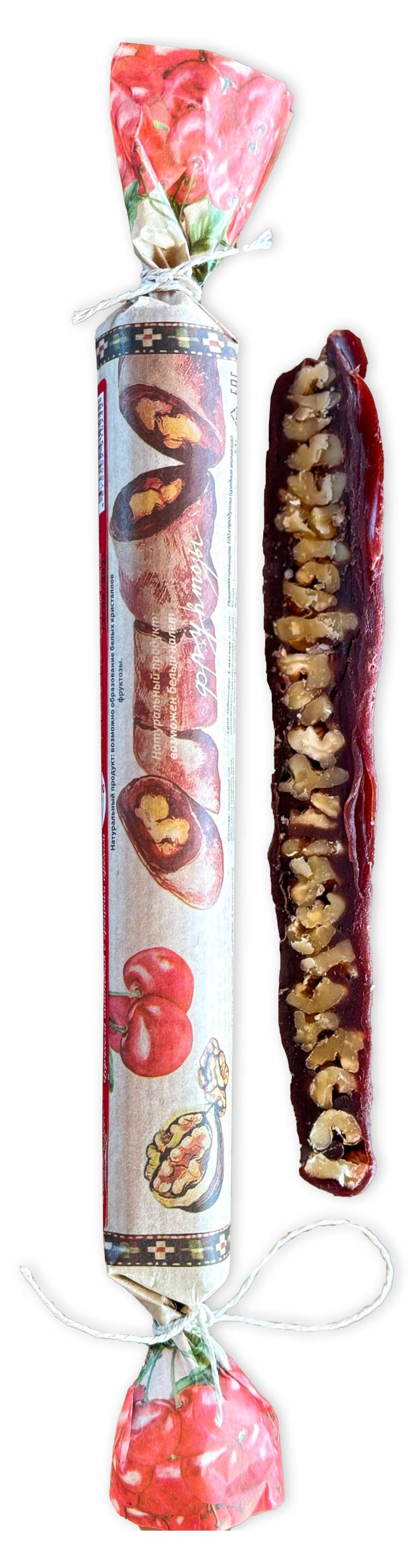 

Чурчхела Мцыри вишневая с грецким орехом, 100 г