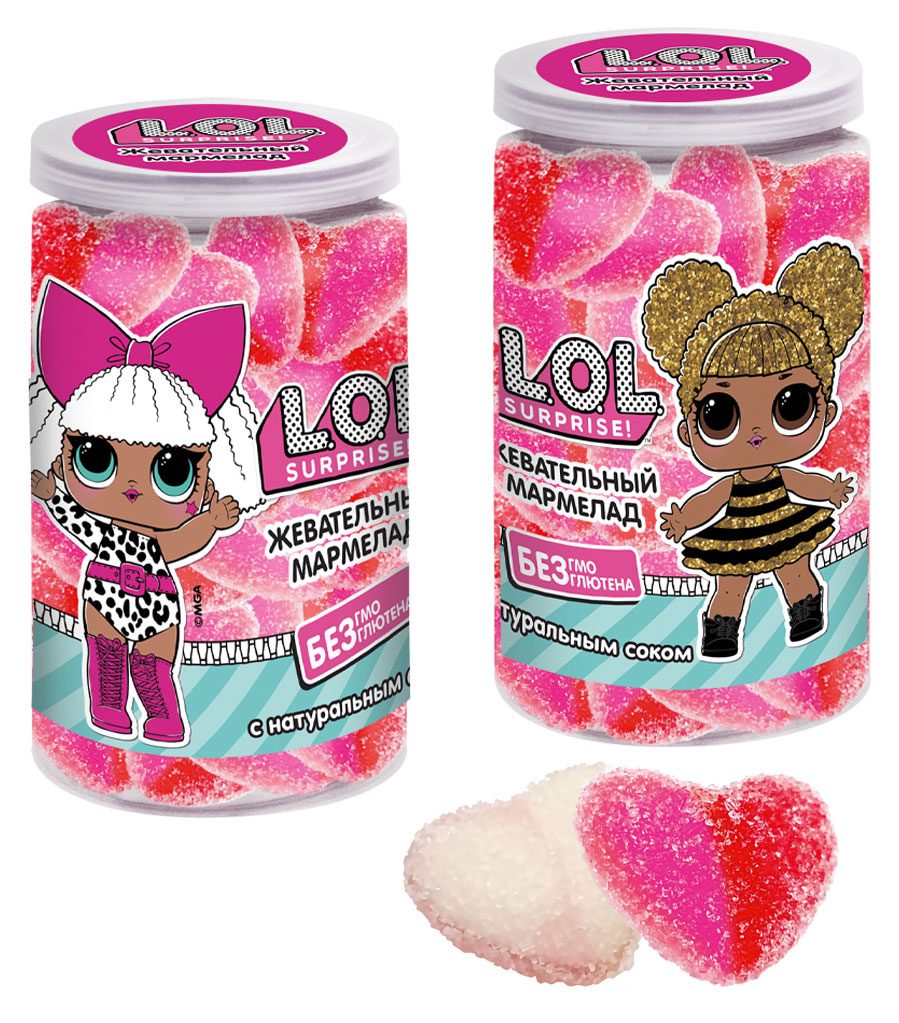 

Мармелад жевательный L.O.L ассорти вкусов, 120 г