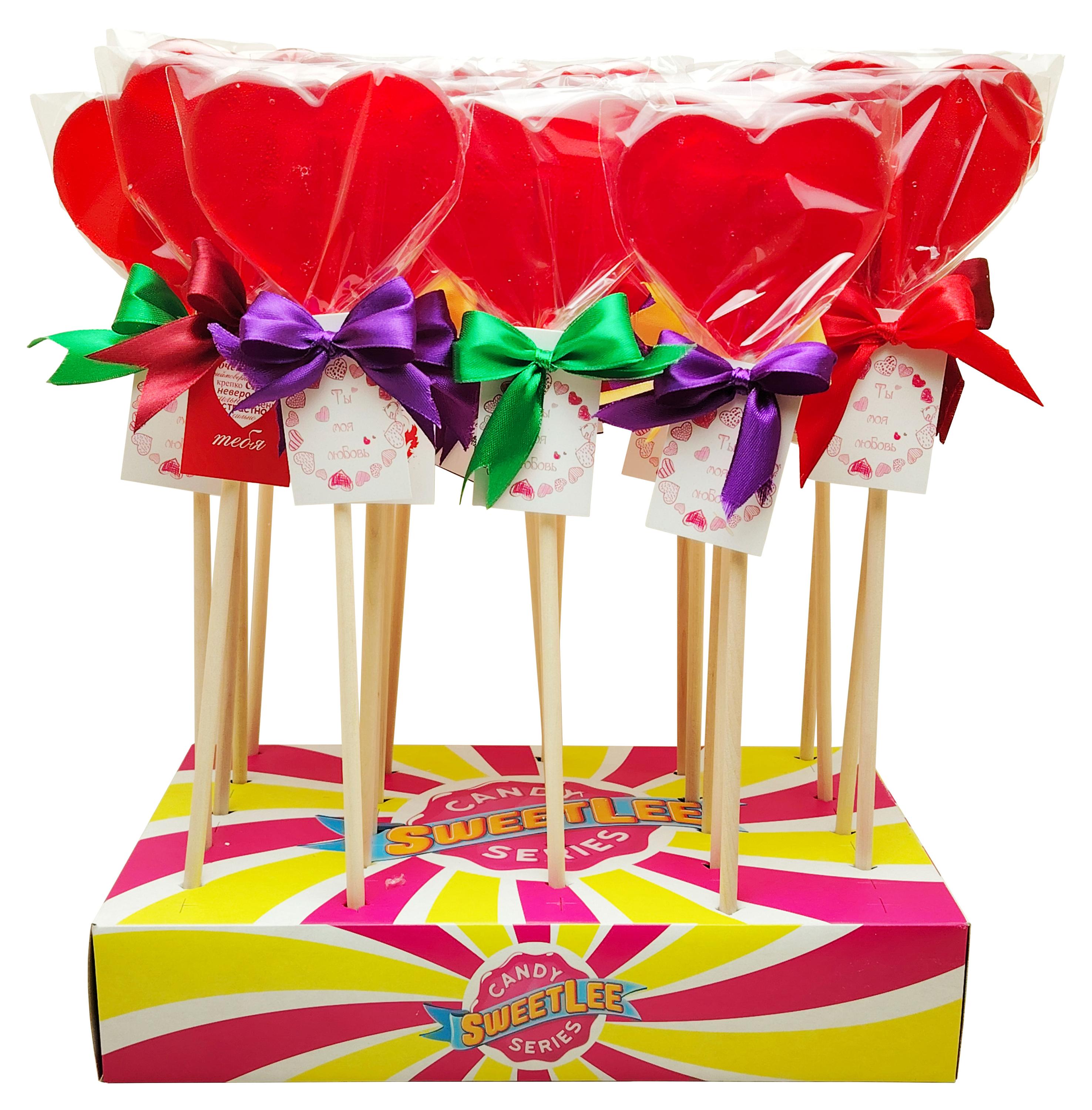 

Карамель РусКонфета Сердце литое со вкусом клубники с лентой, 70 г