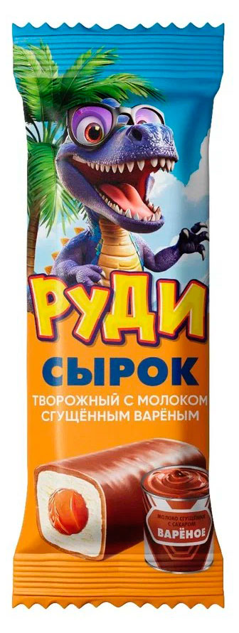 

Сырок творожный Руди глазированный с вареной сгущенкой 23% БЗМЖ, 40 г