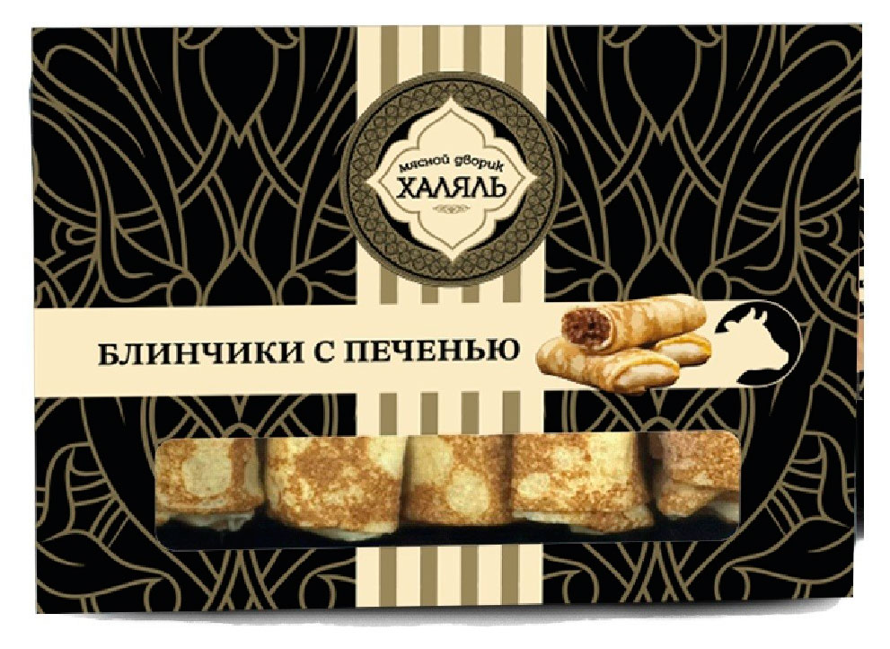 

Блинчики сытные Мясной дворик с печенью Халяль замороженные, 350 г