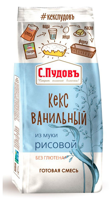 Изображение товара Смесь для выпечки «С.Пудовъ» Кекс ванильный, 300 г