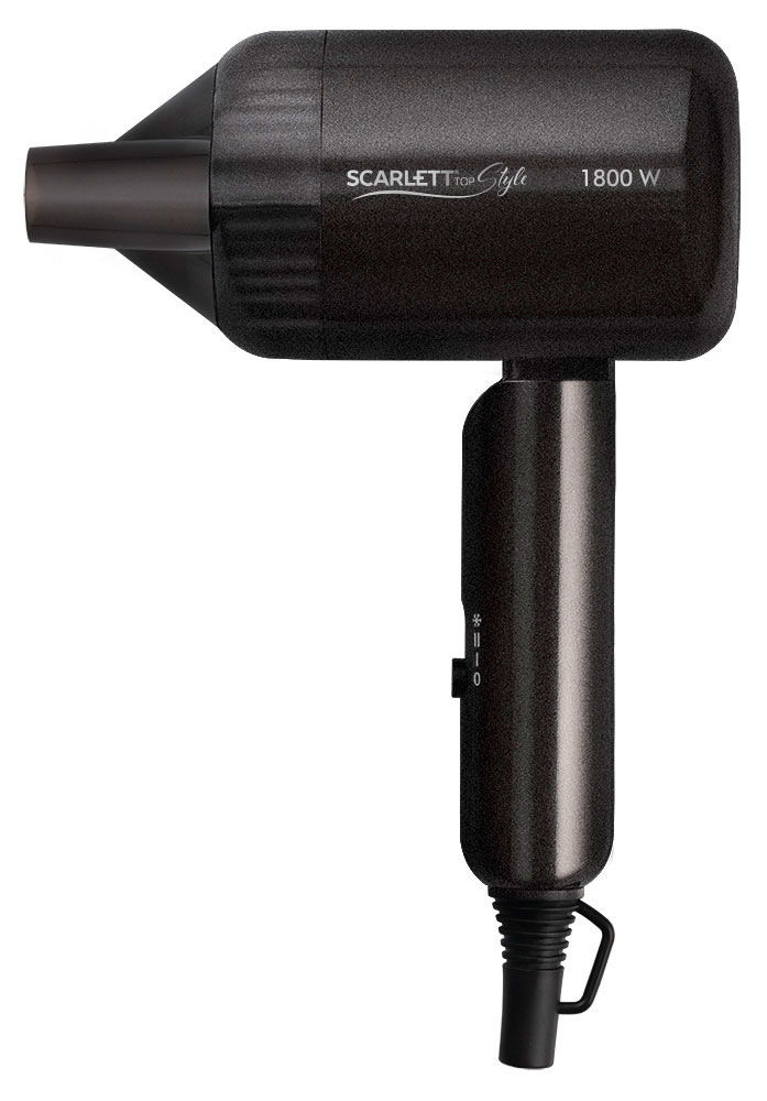 Изображение товара Фен Scarlett SC-HD70IT15 складной черный с 1800 Вт