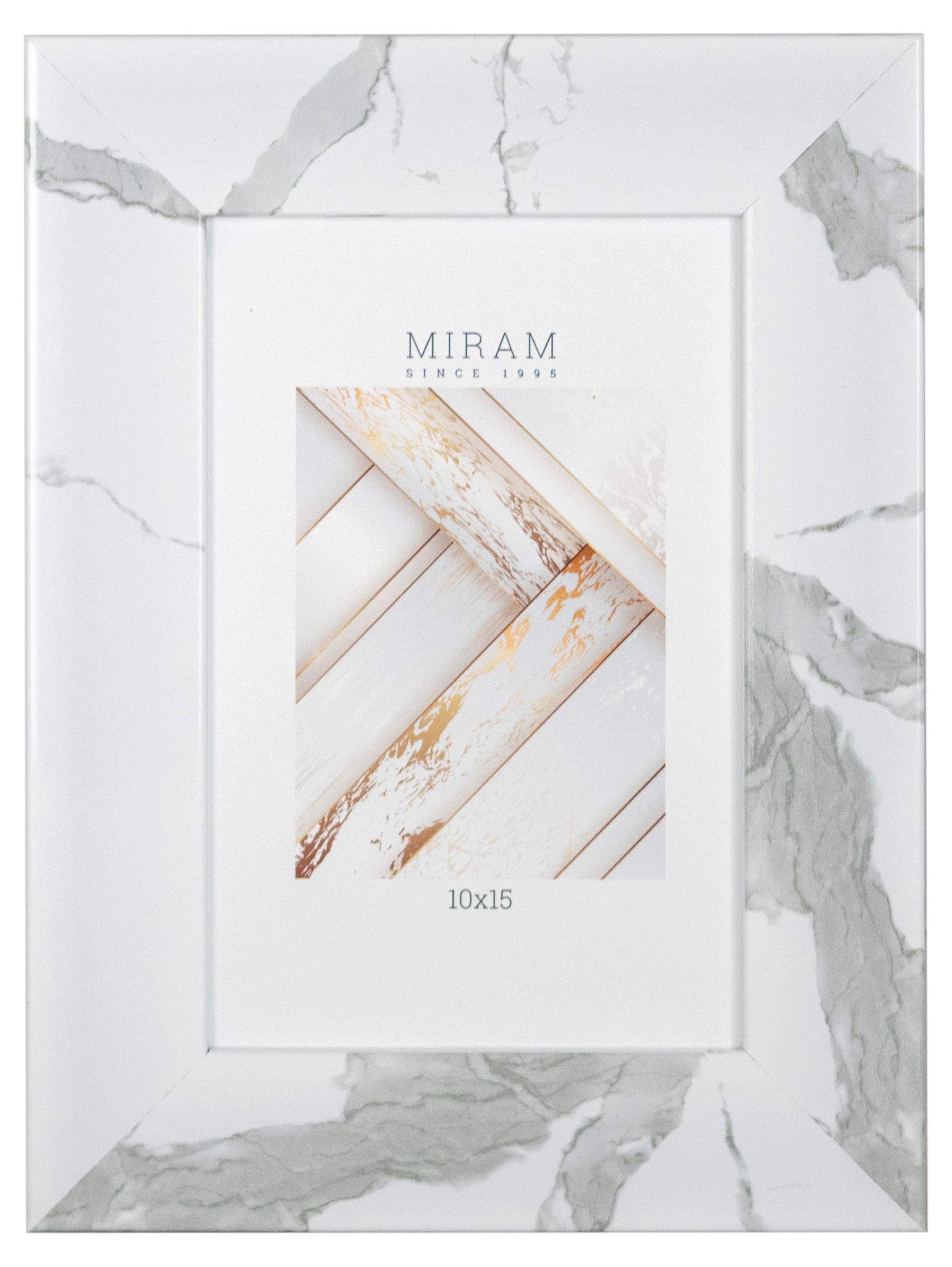 

Фоторамка Miram Мраморная белая, 10х15 см