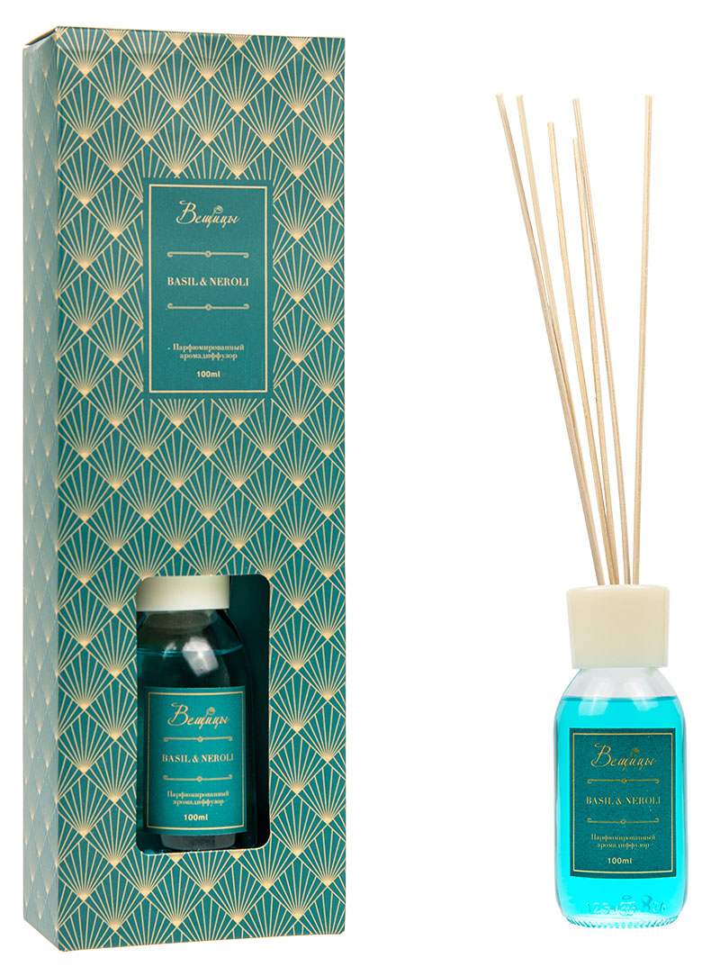 

Диффузор ароматический Вещицы Basil & Neroli, 100 мл