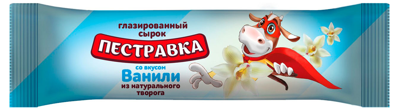 

Сырок творожный Пестравка глазированный с ванилью 5% БЗМЖ, 30 г