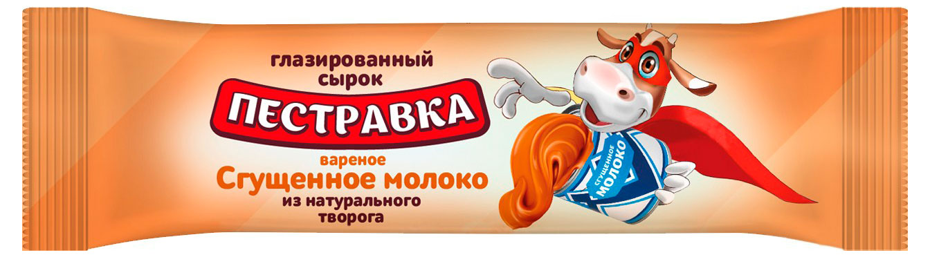 

Сырок творожный Пестравка глазированный с вареной сгущенкой 5% БЗМЖ, 30 г