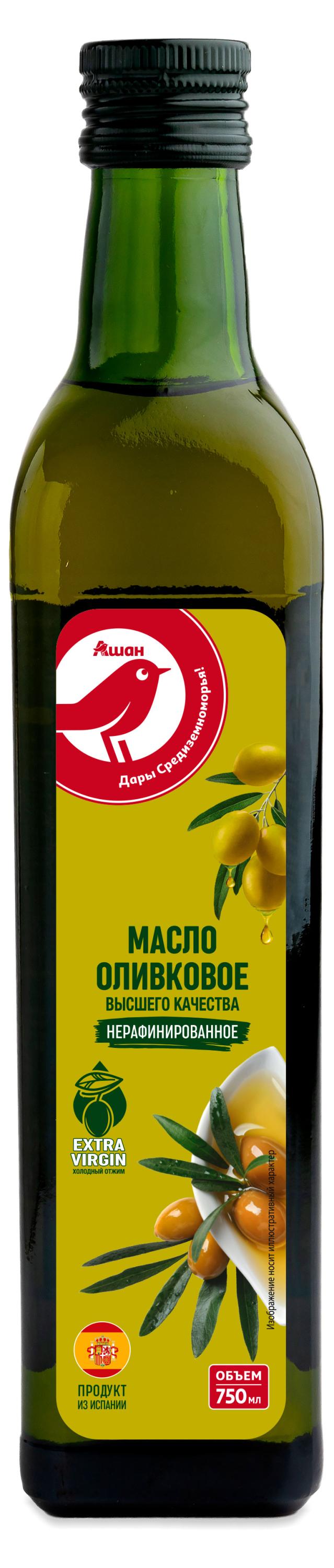 

Масло оливковое АШАН Красная птица Extra Virgin, 0,75 л