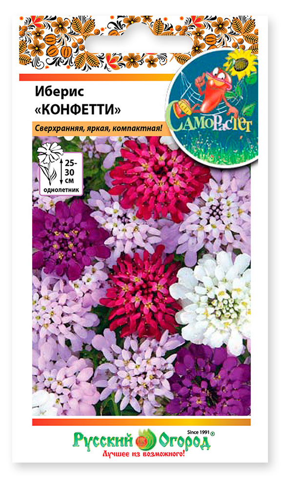 

Семена Русский Огород Иберис Конфетти смесь, 0,1 г
