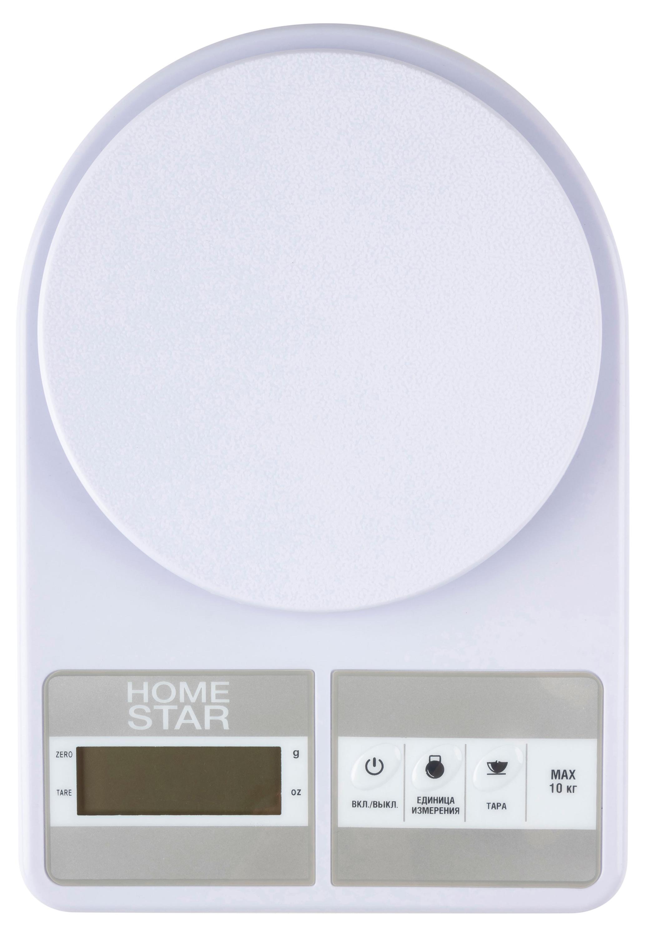 

Весы кухонные HomeStar HS-3012 белые, 10 кг