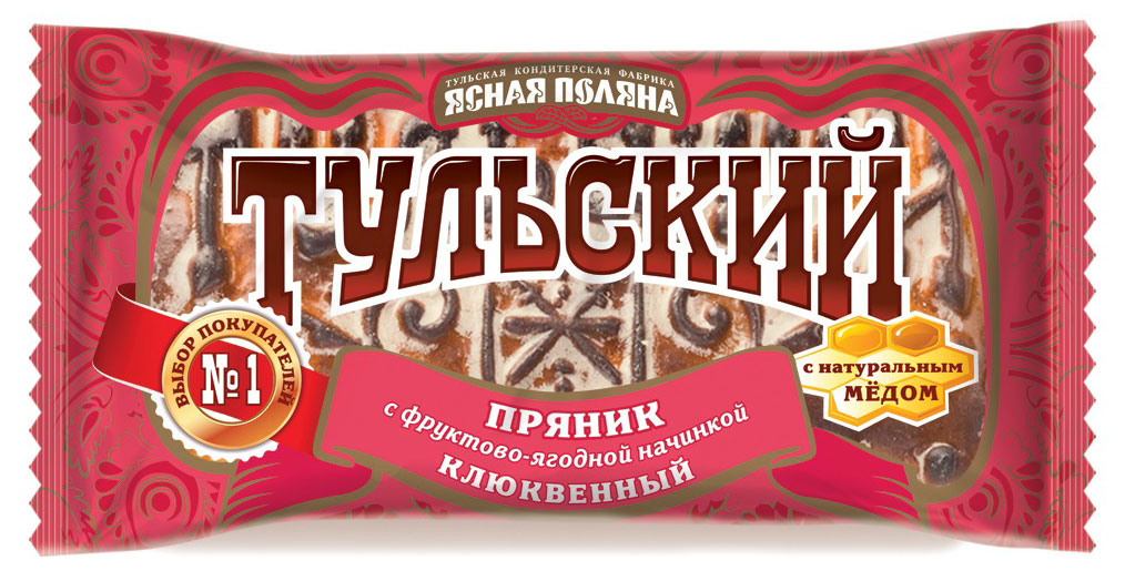 

Пряник тульский Ясная Поляна Клюквенный, 130 г