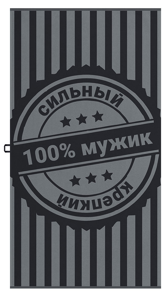 

Полотенце махровое DM Люкс 100% мужик, 100х150 см
