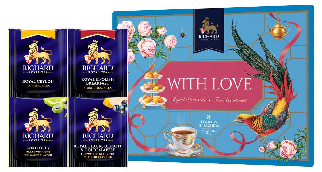 

Чай черный RICHARD Royal postcards ассорти, 15,4 г