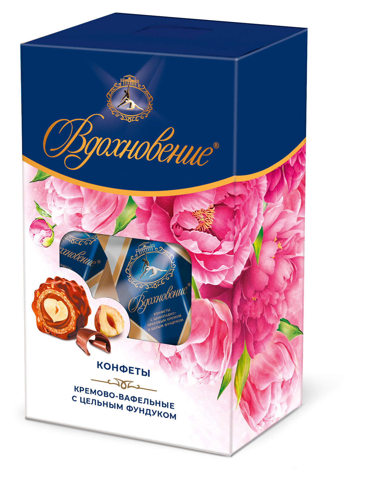 

Конфеты Вдохновение кремово-вафельные с фундуком, 112 г