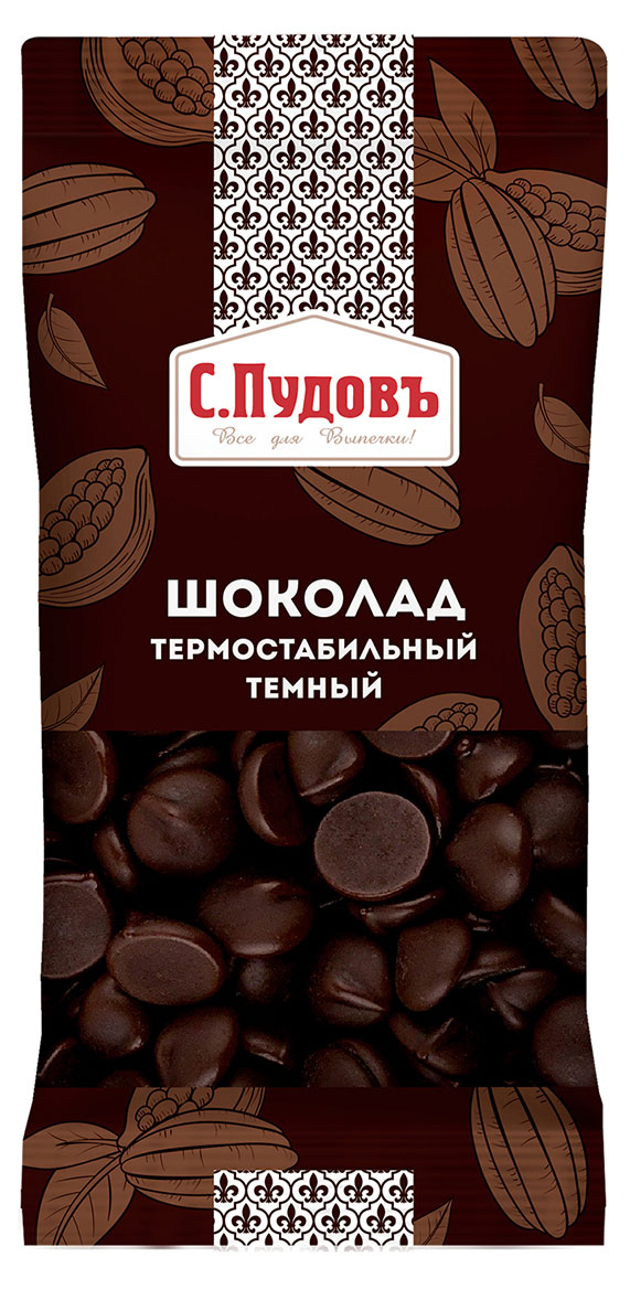

Посыпка кондитерская С.Пудовъ Шоколад термостабильный темный, 50 г