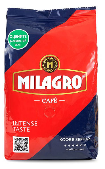 

Кофе зерновой Milagro Intense Taste, 800 г