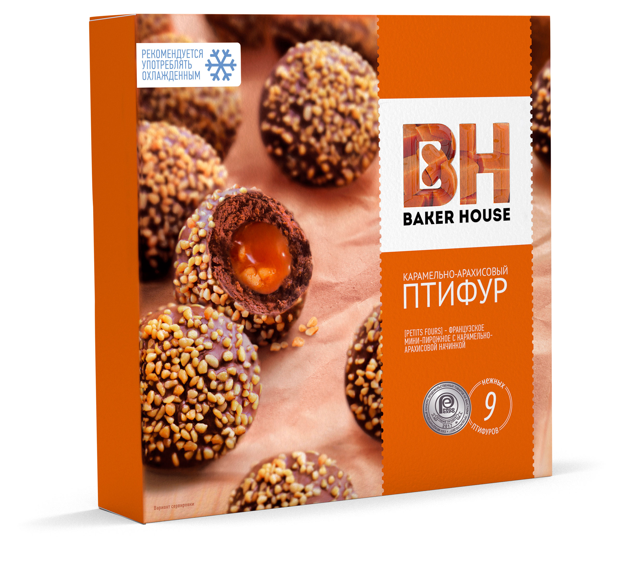 

Мини-пирожные Baker House Птифур карамельно-арахисовые, 225 г