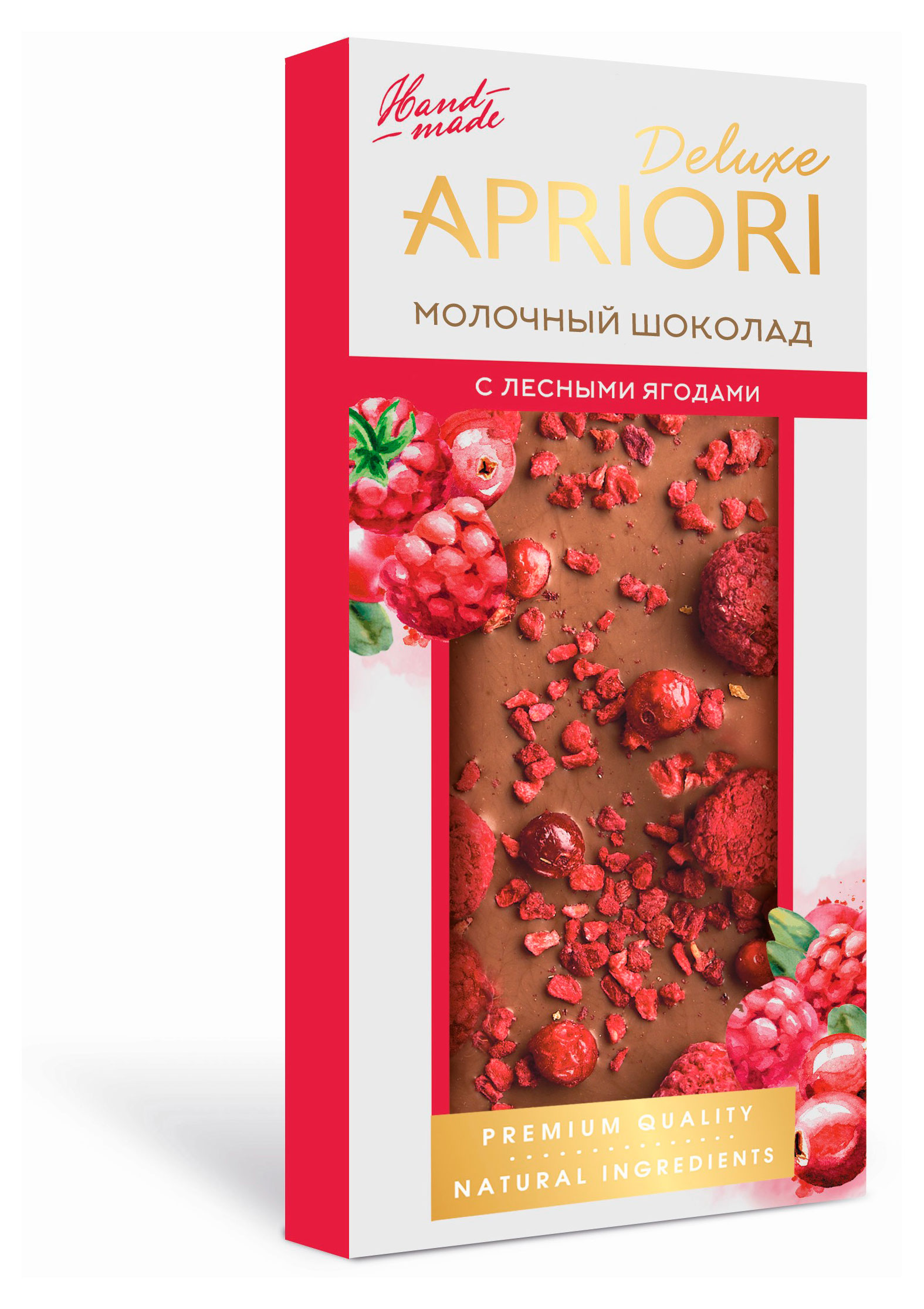 

Шоколад молочный Apriori Deluxe с лесными ягодами, 85 г