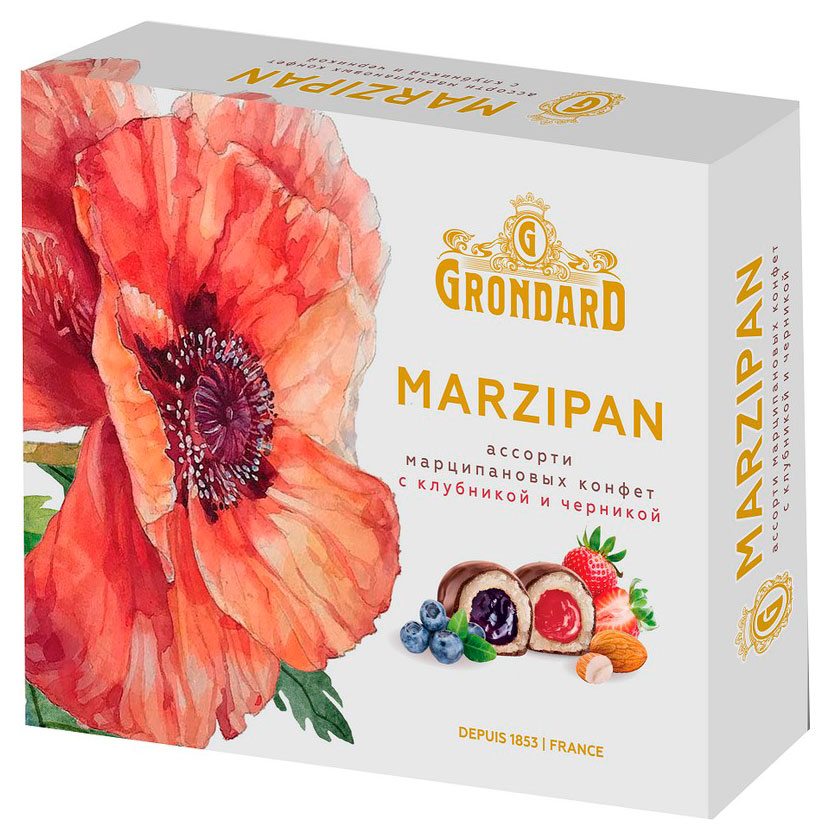 

Конфеты глазированные GRONDARD Ассорти клубника черника, 112 г