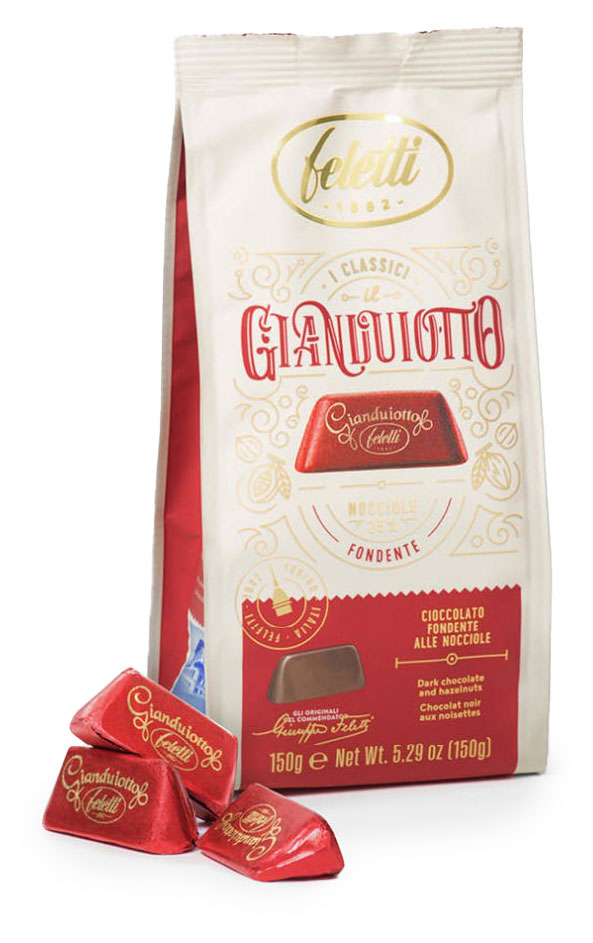 

Конфеты шоколадные Feletti Gianduitto Fondente с фундуком, 150 г
