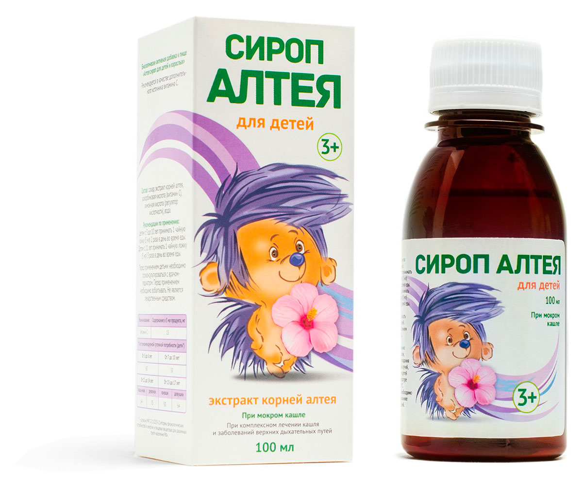 

Сироп детский Фармгрупп Алтея при кашле, 100 мл