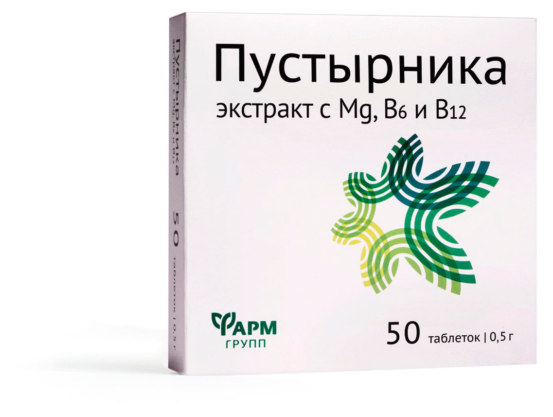 

Пустырника экстракт Фармгрупп с Mg+В6+В12, 50 таблеток