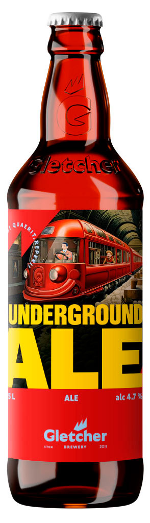 

Пиво Gletcher Underground Ale светлое фильтрованное, 500 мл