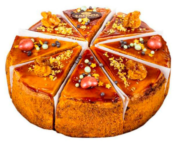 

Торт У Палыча Медовая фантазия с грецкими орехами порционный нарезка охлажденный, 800 г