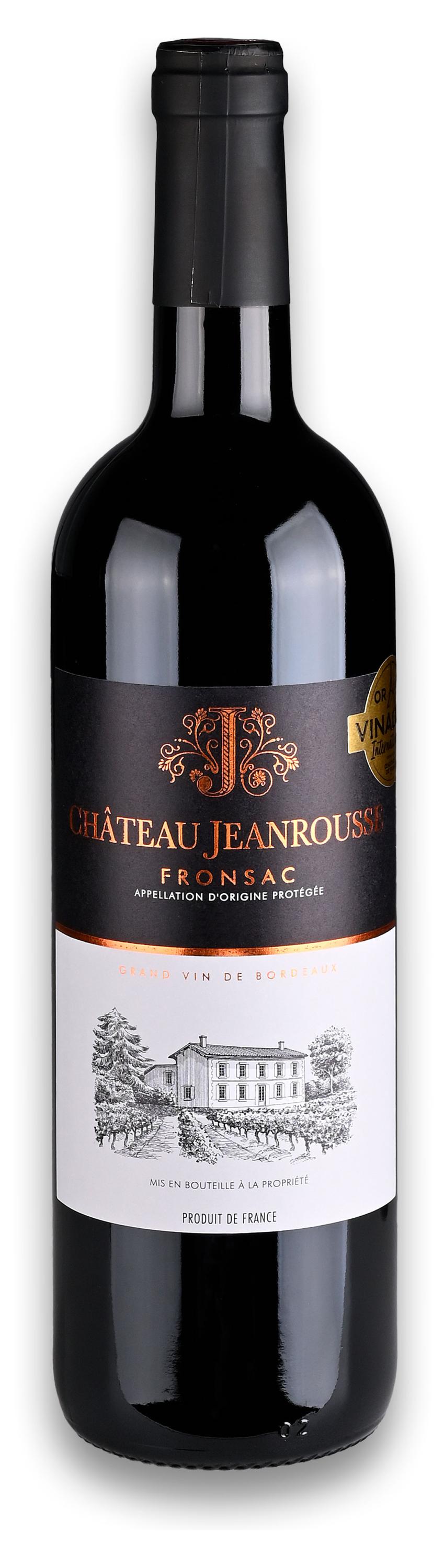 

Вино Chateau Jeanrousse Fronsac красное сухое Франция, 0,75 л
