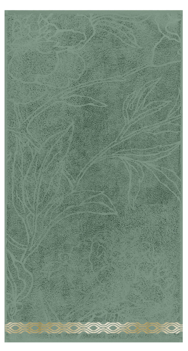 

Полотенце Cleanelly Basic махровое зеленое, 70х130 см