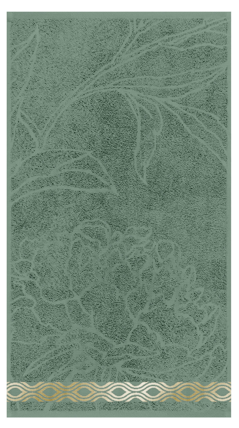 

Полотенце Cleanelly Basic махровое зеленое, 50х90 см