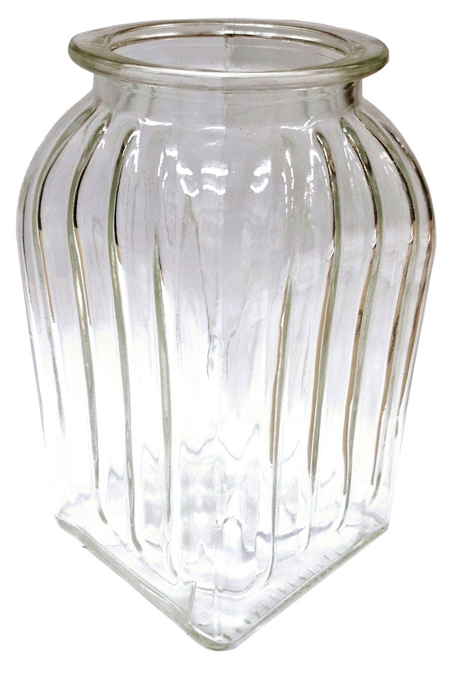 

Ваза NinaGlass Ханна стеклянная прозрачная, 19 см