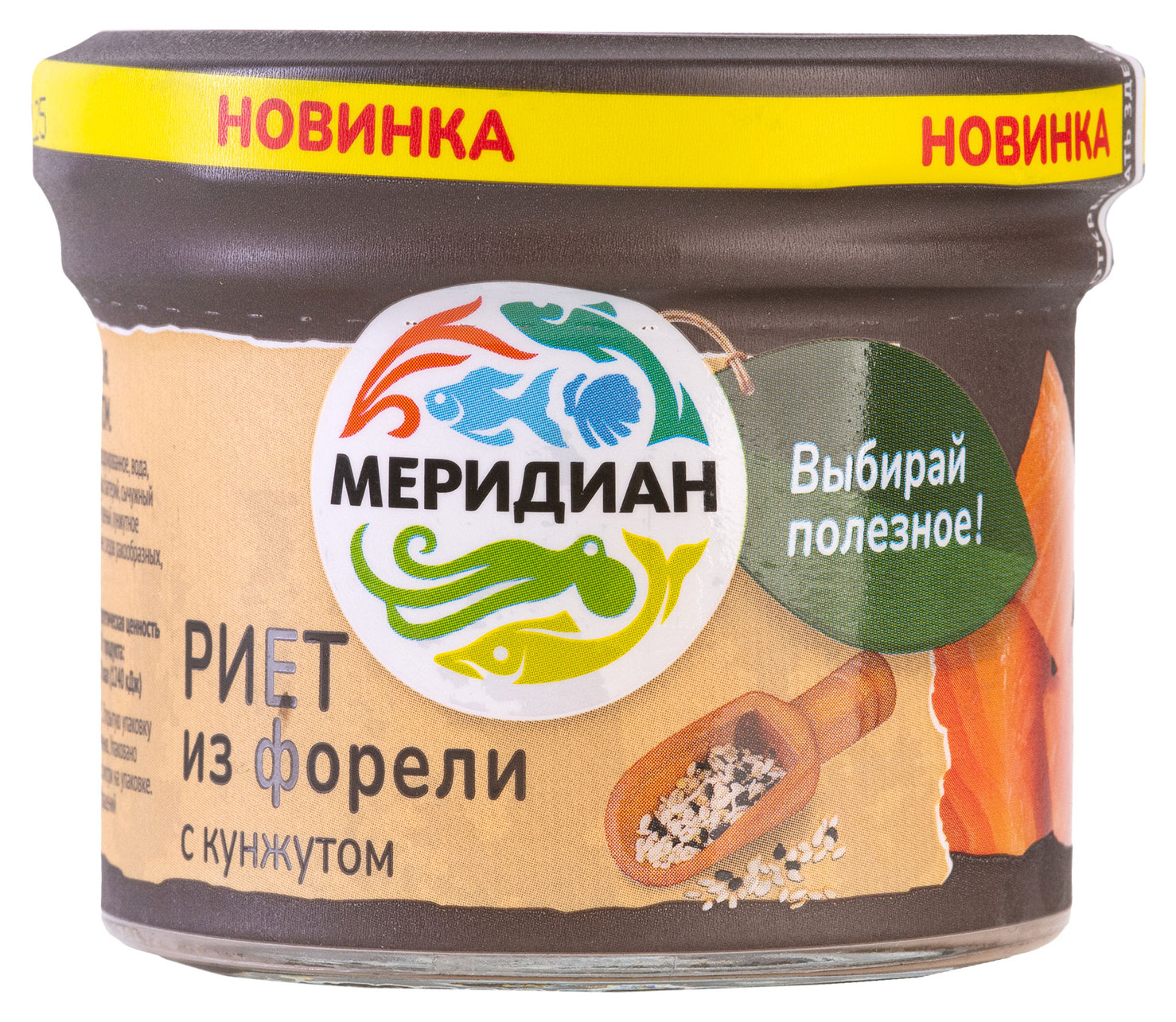 

Риет из форели Меридиан с кунжутом, 100 г