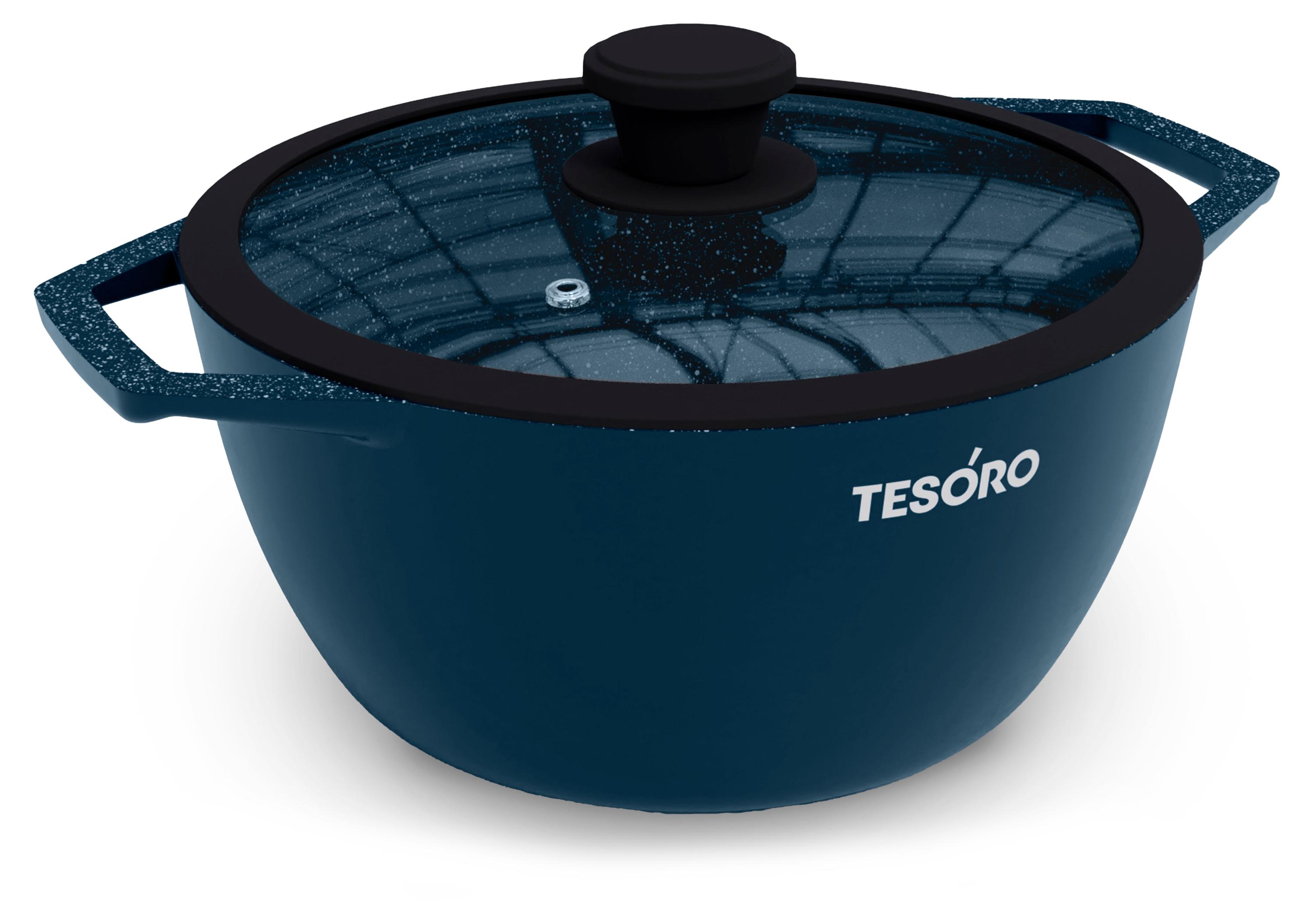 

Кастрюля Tesoro Total Blue Induction, 3 л