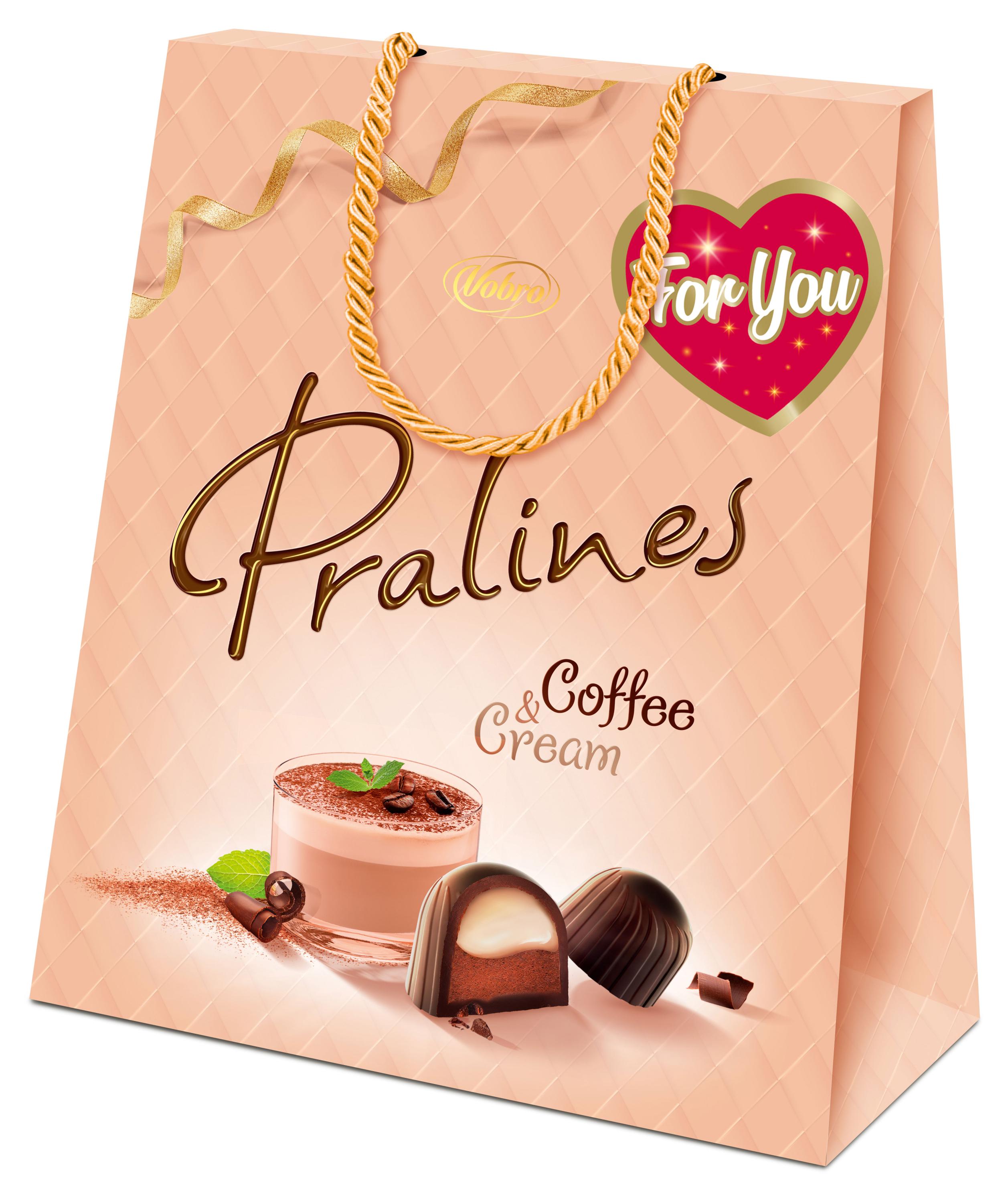 

Конфеты Vobro Pralines с начинкой кофе со сливками, 197 г