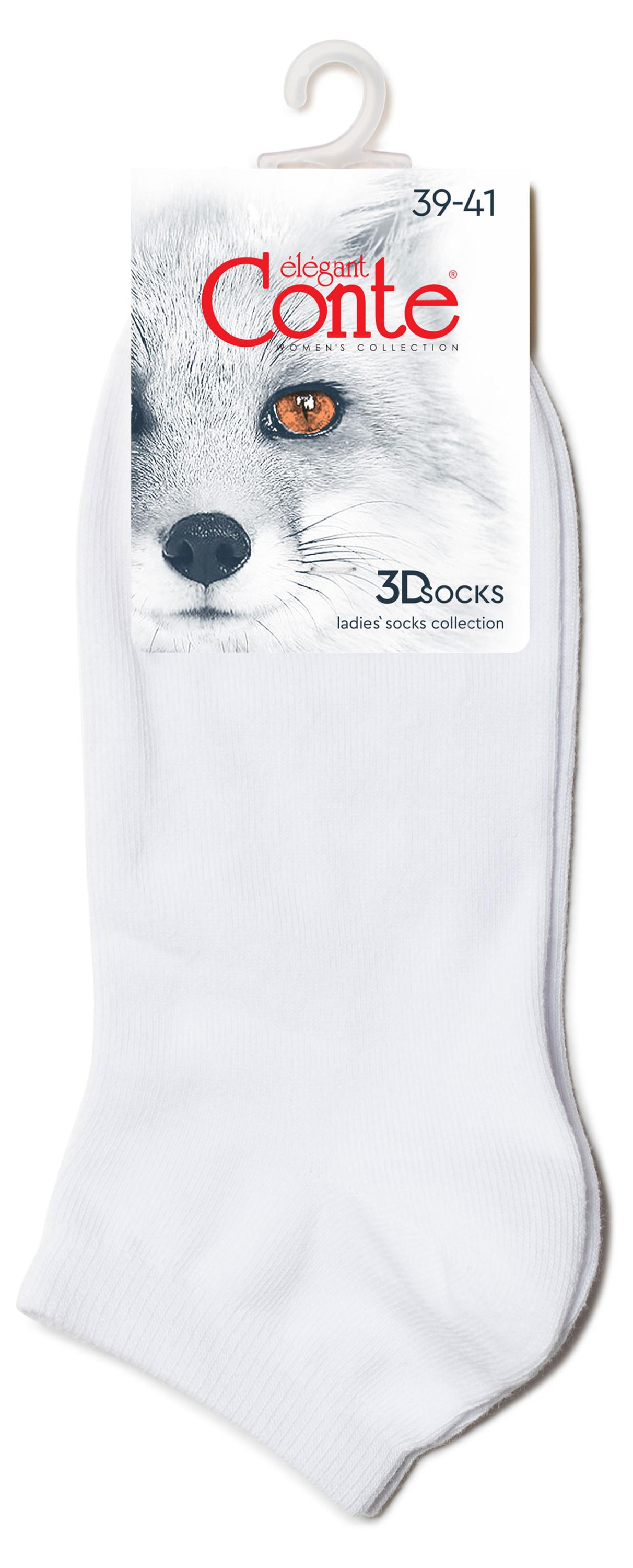 Изображение товара Носки женские Conte Elegant укороченные белые, р 25-27