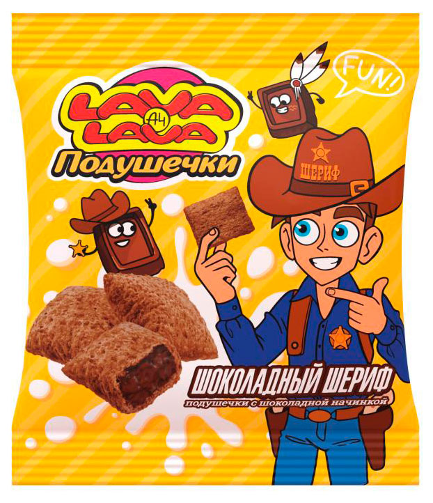 

Подушечки Lava Lava Шоколадный шериф со вкусом шоколада, 35 г