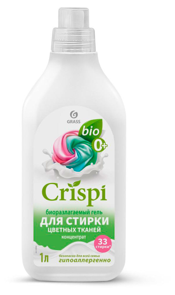 

Гель концентрат для стирки Grass Crispi для цветного белья, 1 л