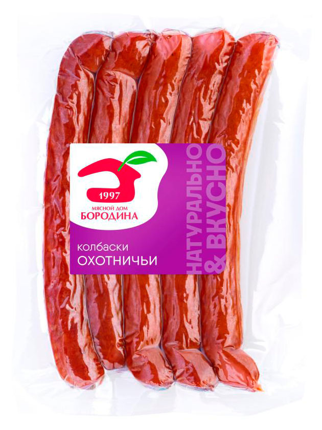 

Колбаски полукопченые Мясной дом БОРОДИНА Охотничьи, 230 г