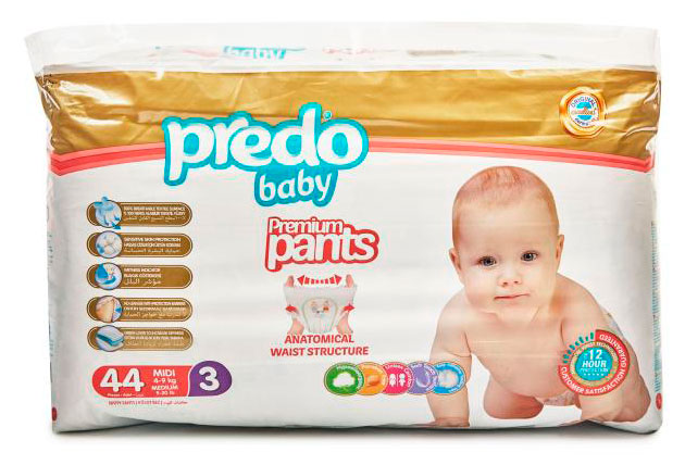 

Подгузники-трусики Predo Baby 3 (4-9 кг), 44 шт