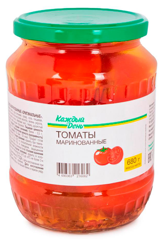 

Томаты маринованные Каждый день, 680 г