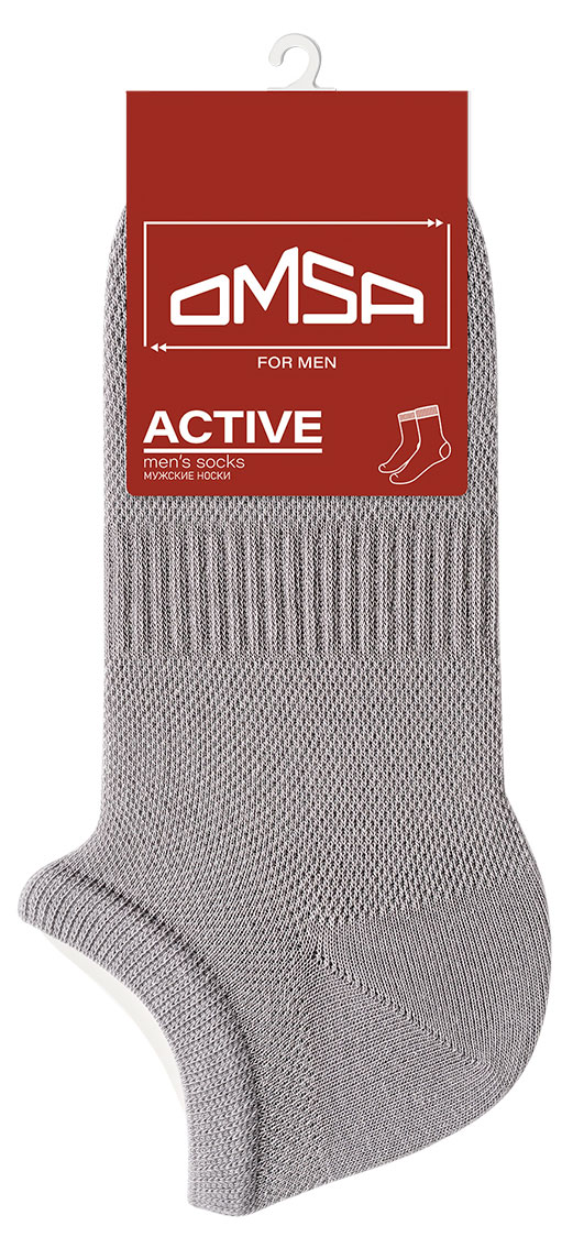 

Носки мужские Omsa Active Укороченные Grigio Chiaro, р. 42-44