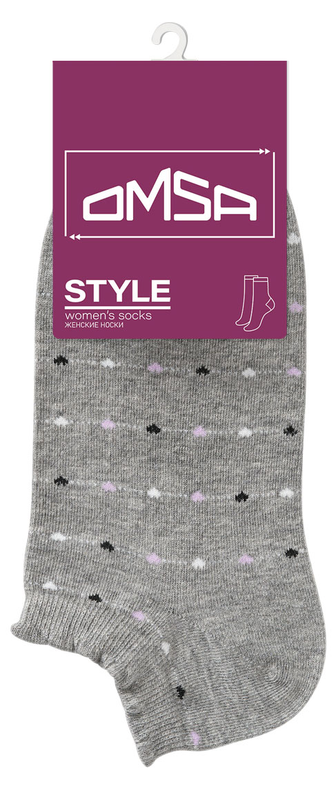 

Носки женские Omsa Style Укороченные Grigio Melange, р. 35-38